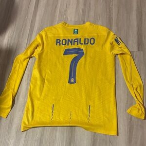 Nike Yellow Ronaldo Soccer Jersey
